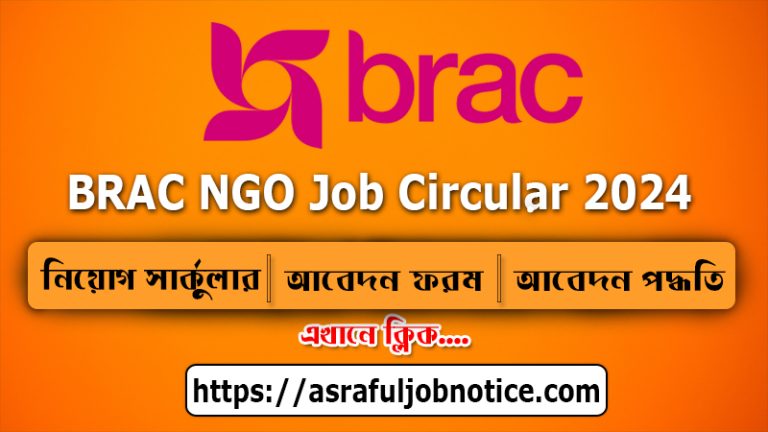 BRAC NGO Job Circular